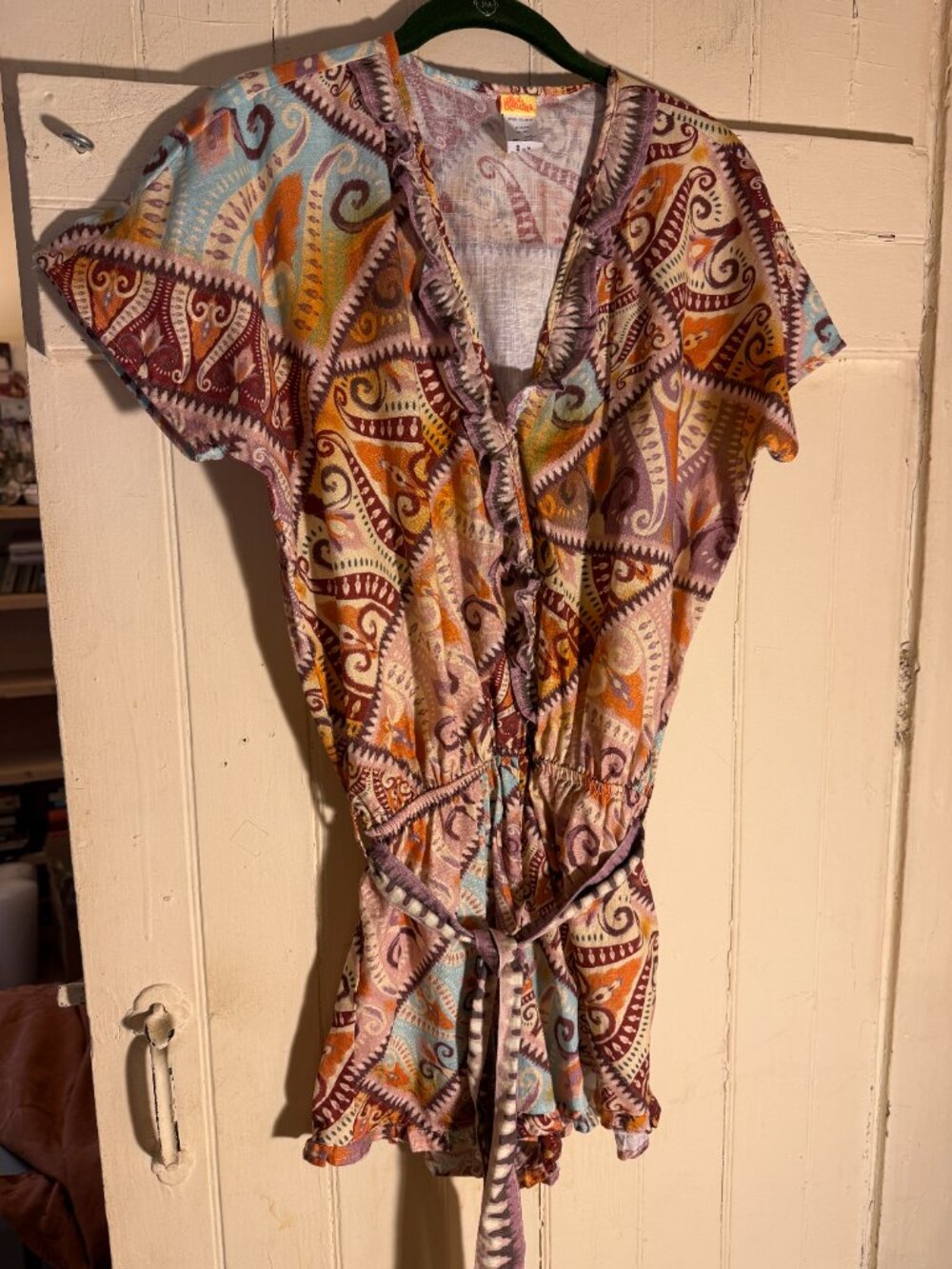 Agua Bendita Zenda Leva Multi Color Romper Sz L